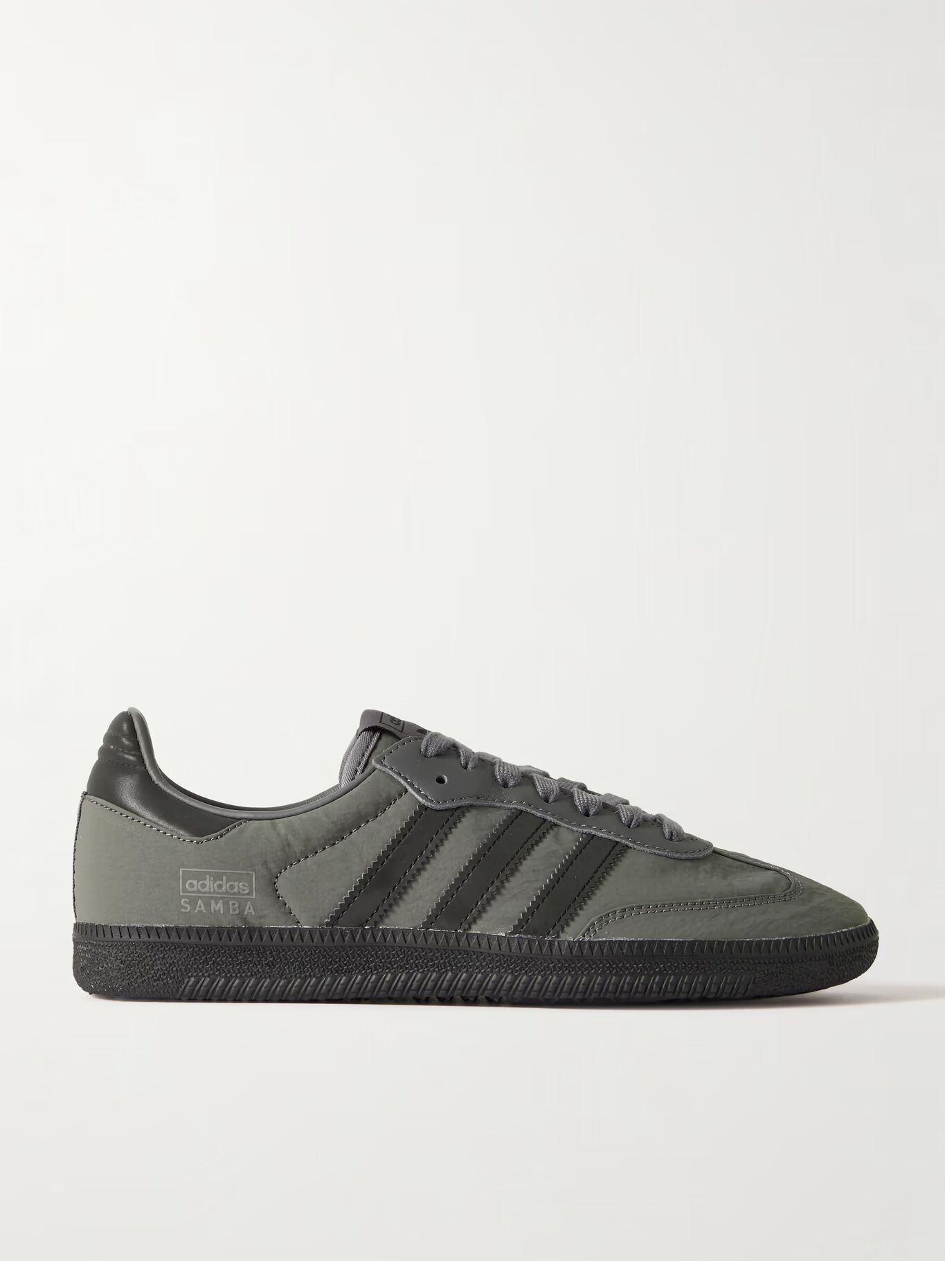 Кроссовки Samba OG Shell с кожаной отделкой ADIDAS ORIGINALS, серый — фото 3