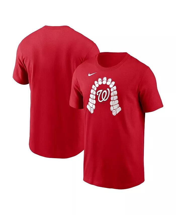 

Мужская красная футболка Washington Nationals Local Home Town Nike, красный