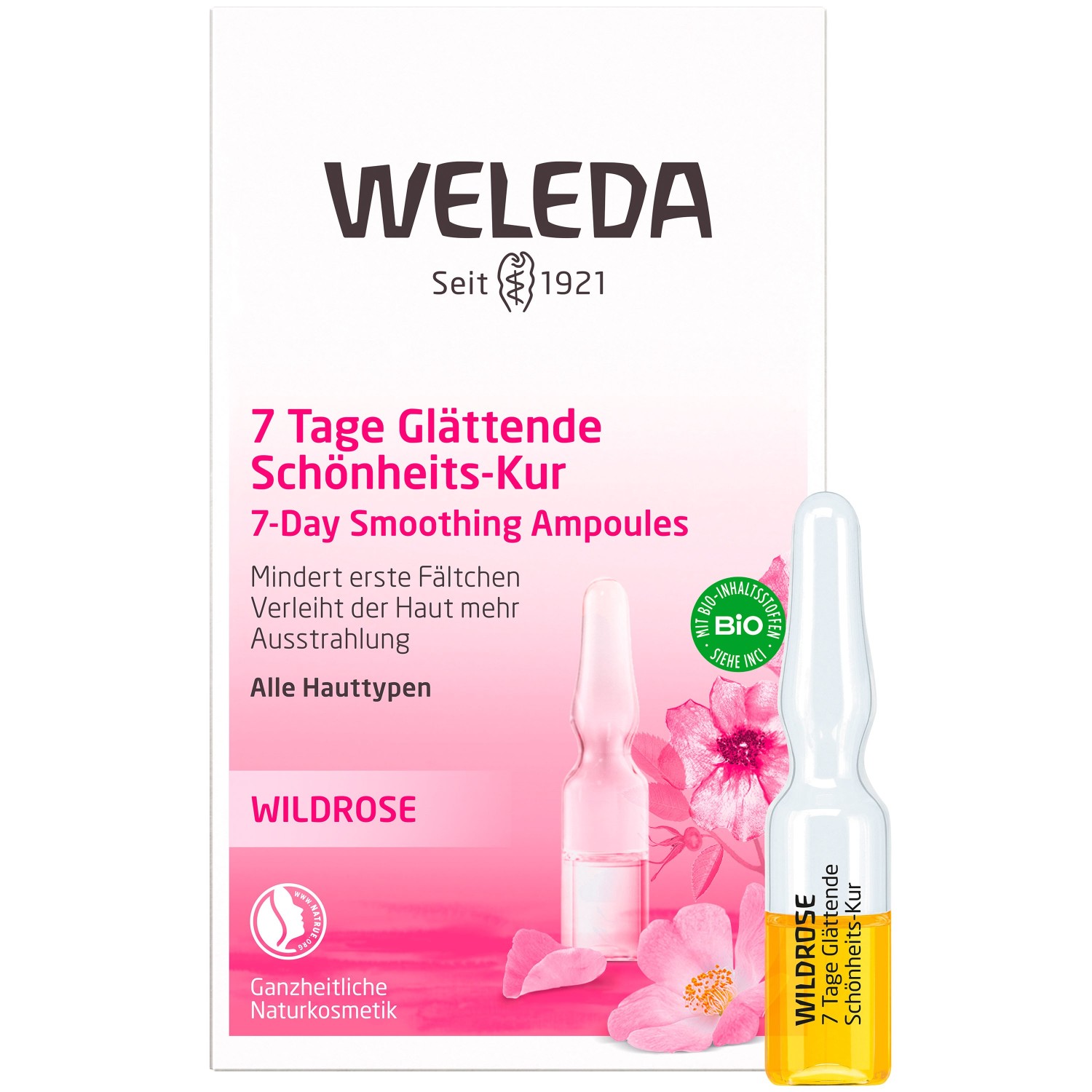 

Сыворотка для лица wildrosen 7 tage glättende schönheits-kur Weleda, объем 5.6 мл