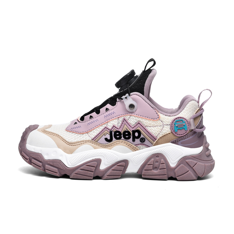 

Низкие детские кроссовки для повседневной жизни Jeep, розовый/бежевый/фиолетовый