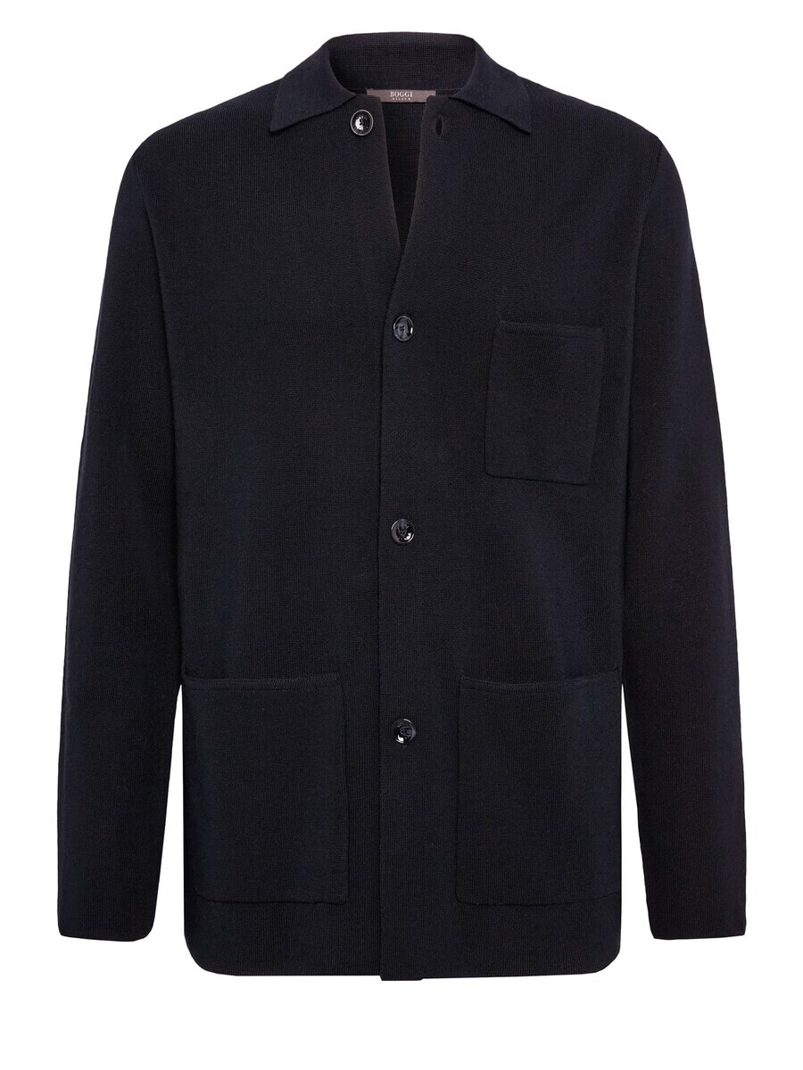 

Повседневная рубашка Boggi Milano Comfort fit Button Up Shirt, ночной синий