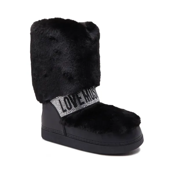 

Утепленные зимние ботинки Love Moschino, черный
