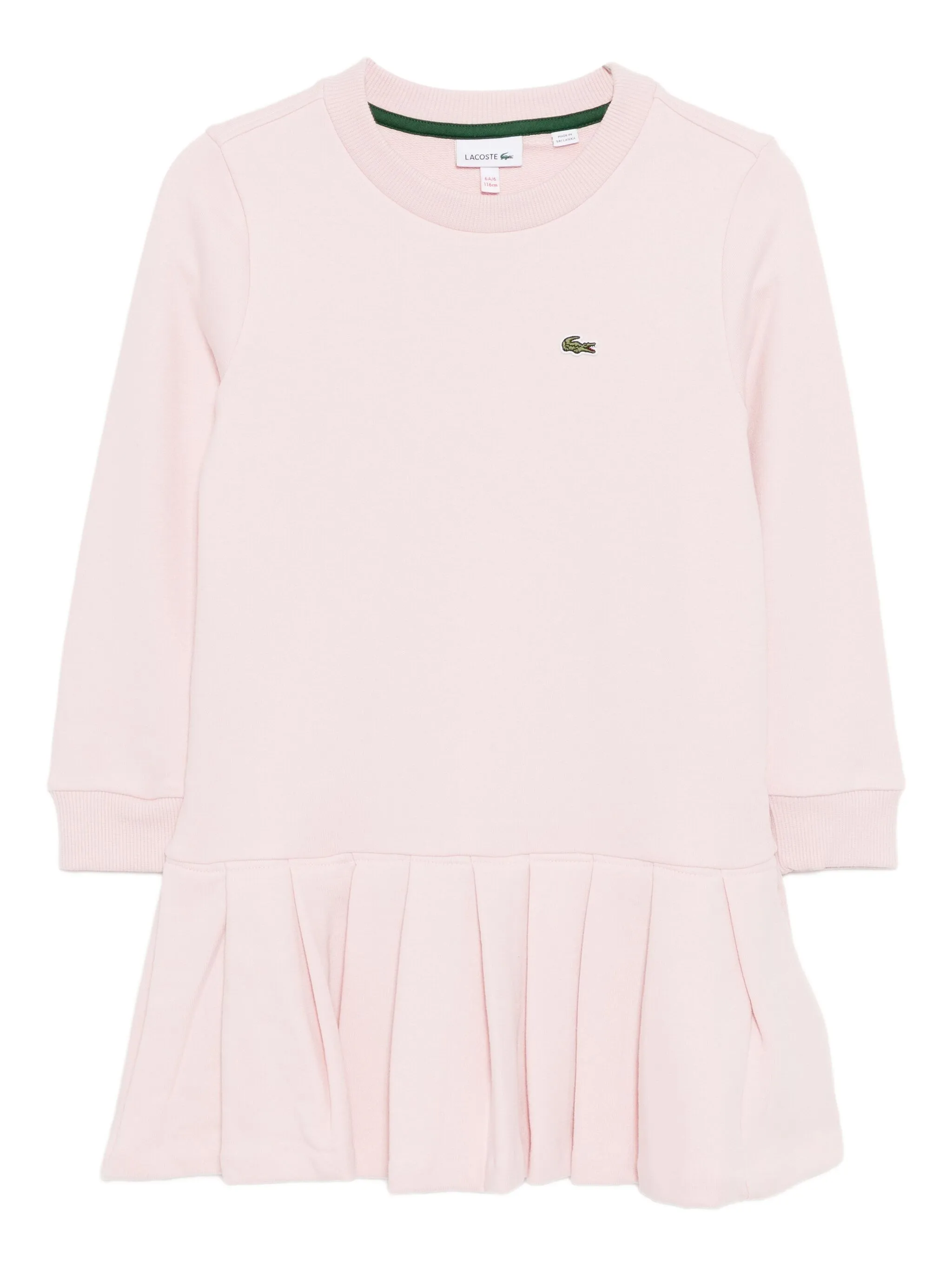 

Платье с вышитым логотипом Lacoste, розовый