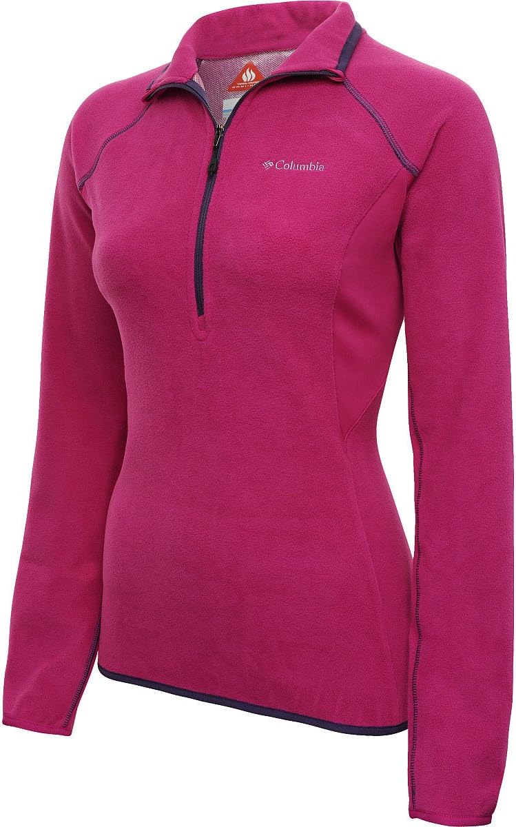 

Columbia Sportswear Женская футболка Heat 360 III с полузастежкой, Deep Blush