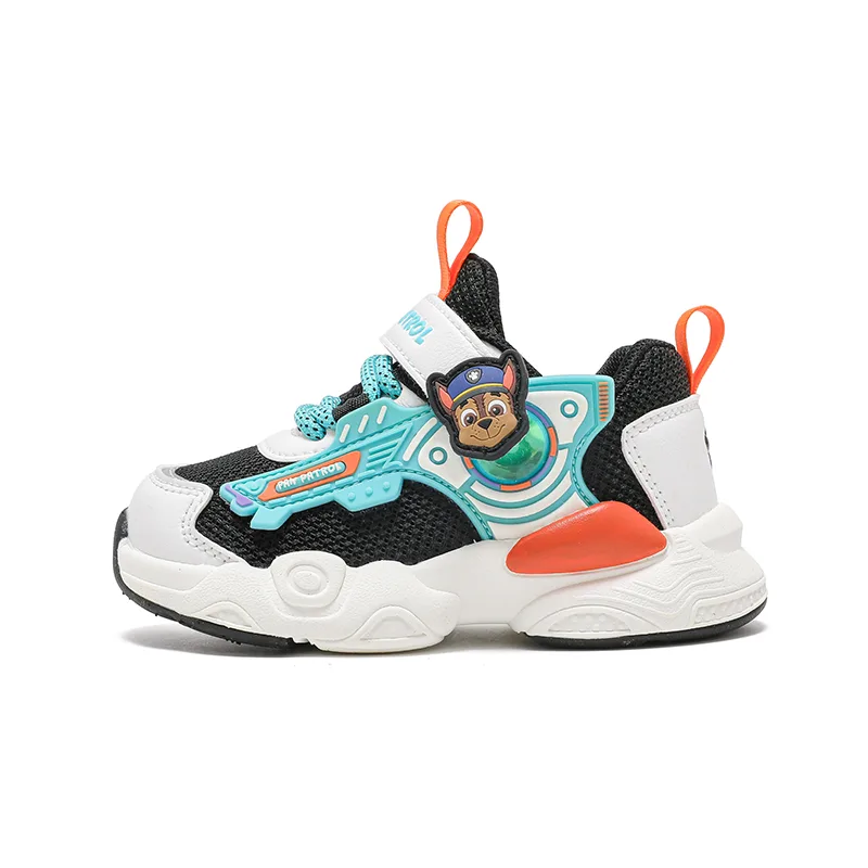 Кроссовки для малышей из искусственной кожи с низким верхом PAW PATROL, Black/Lake Blue