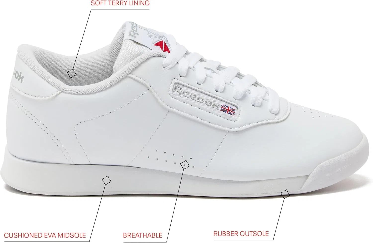 Reebok, мужские классические нейлоновые кроссовки, Black — фото 2