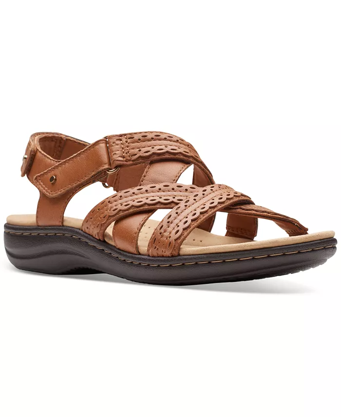 Женские босоножки Laurieann Rena с украшениями и ремешками Clarks, коричневый/бежевый