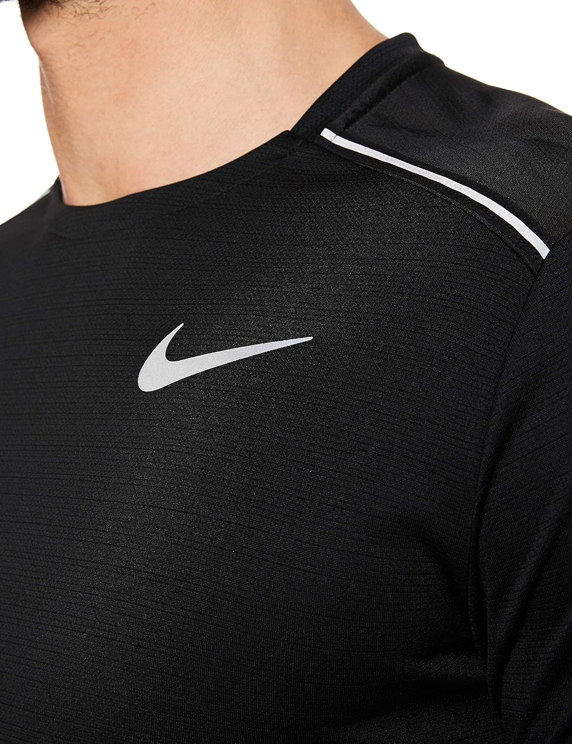 Nike мужские M Nk Dry Miler Top Ls, Black — фото 4