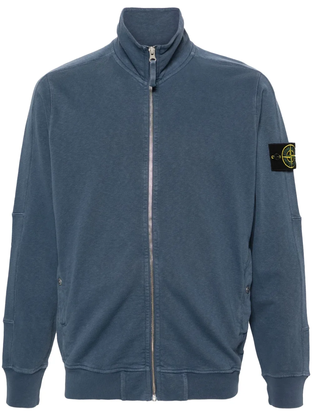 

Толстовка на молнии с логотипом Compass Stone Island, синий