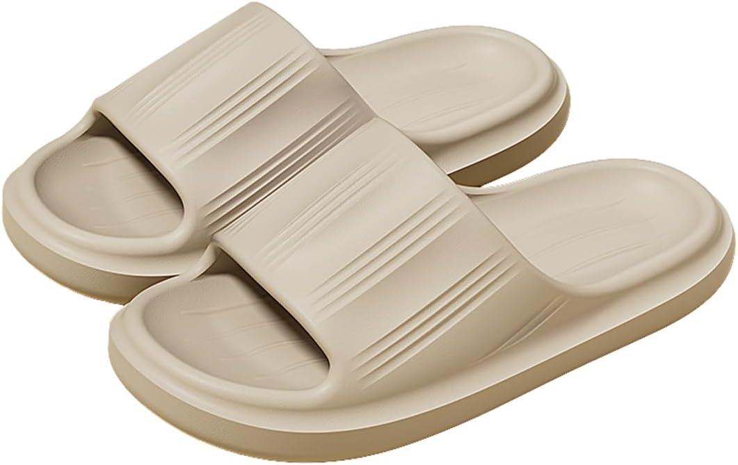 

Тапочки Cliont Cloud для женщин и мужчин, домашние тапочки-подушки, шлепанцы для душа, нескользящие ванной, хаки