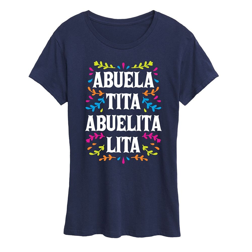 

Женская футболка с рисунком Abuela Names Licensed Character, темно-синий