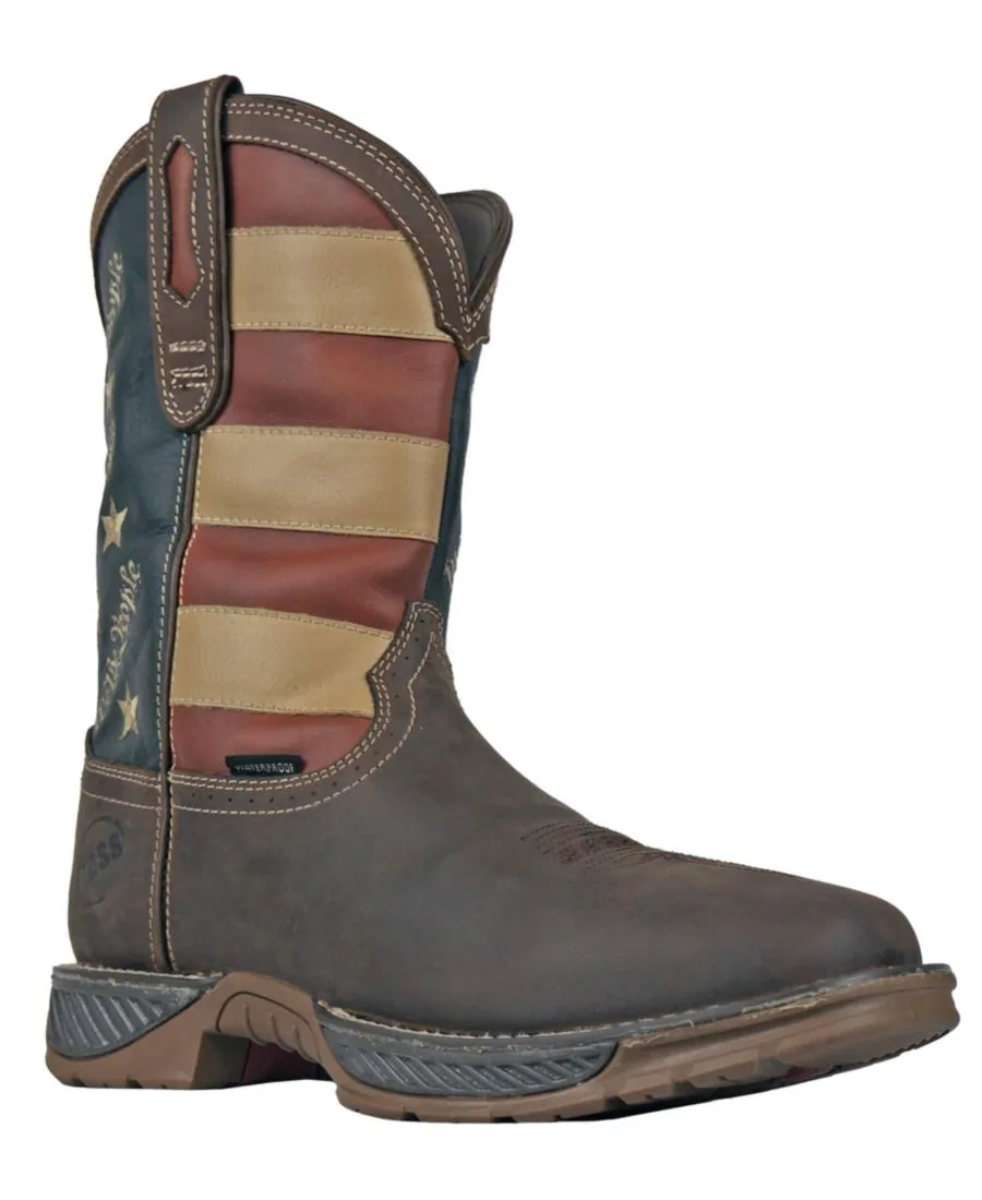 Мужские рабочие ботинки We The People с мягким носком в стиле вестерн Hoss Boot Company, коричневый