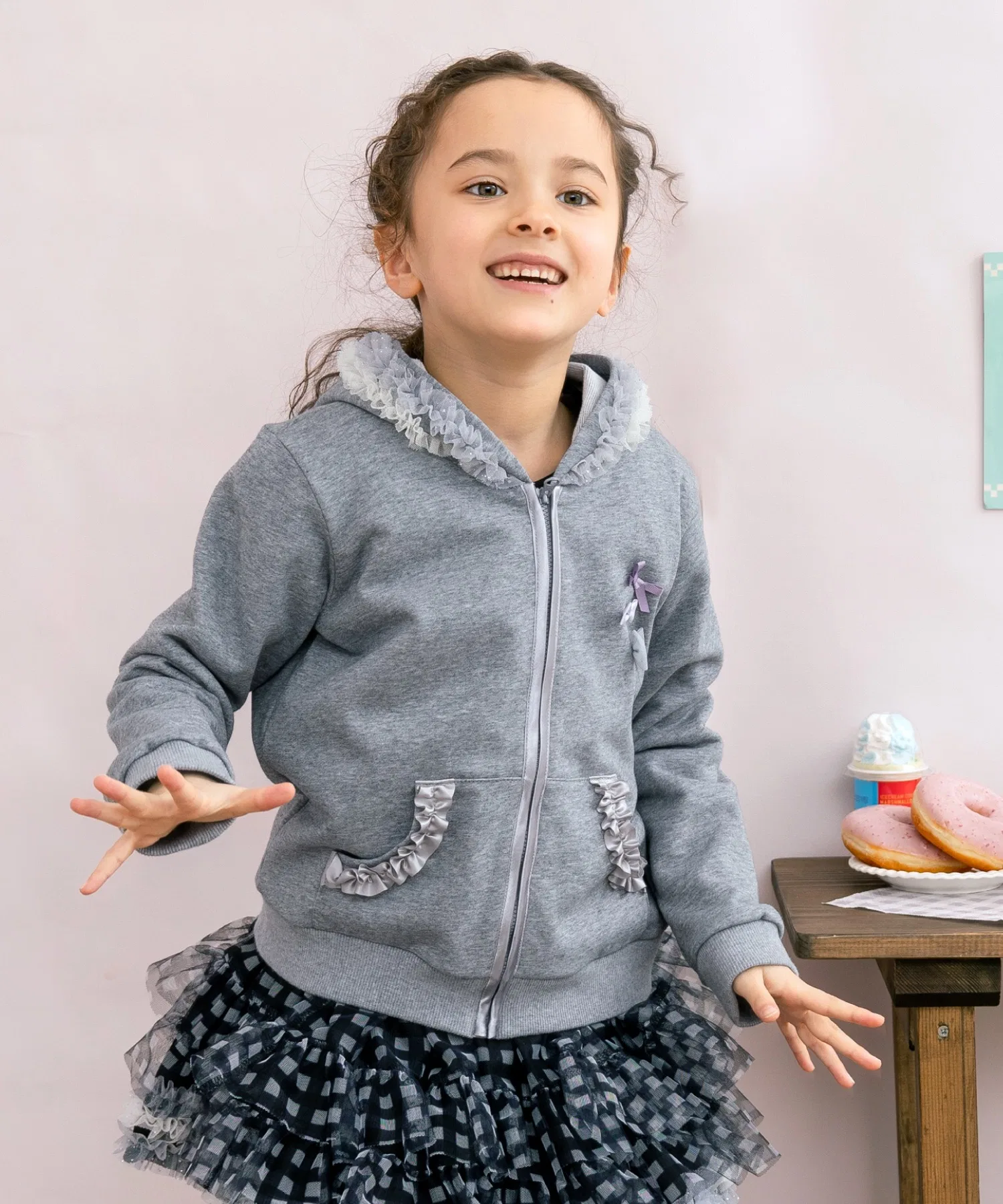 Худи Ribbon Parade Frill Hoodie (80-130 см)