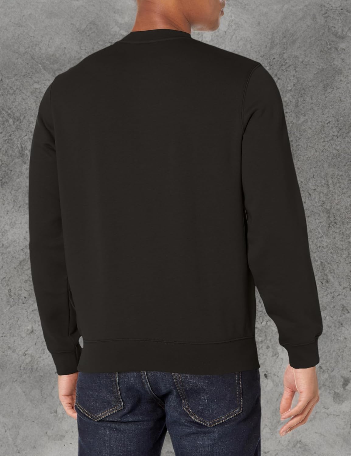 Мужская фланелевая толстовка Lacoste Classic Fit с логотипом и полосками, Noir — фото 3