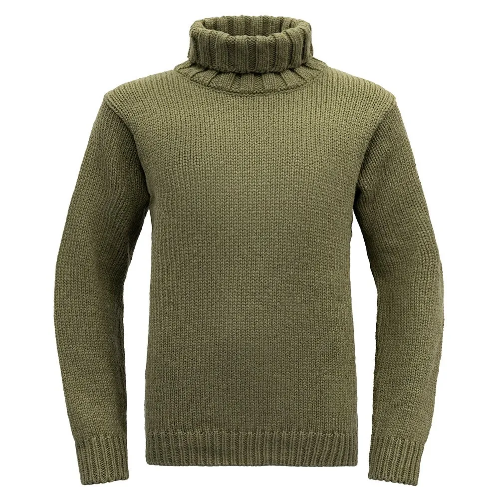 

Свитер DEVOLD OF NORWAY Nansen Wool High Neck, зеленый