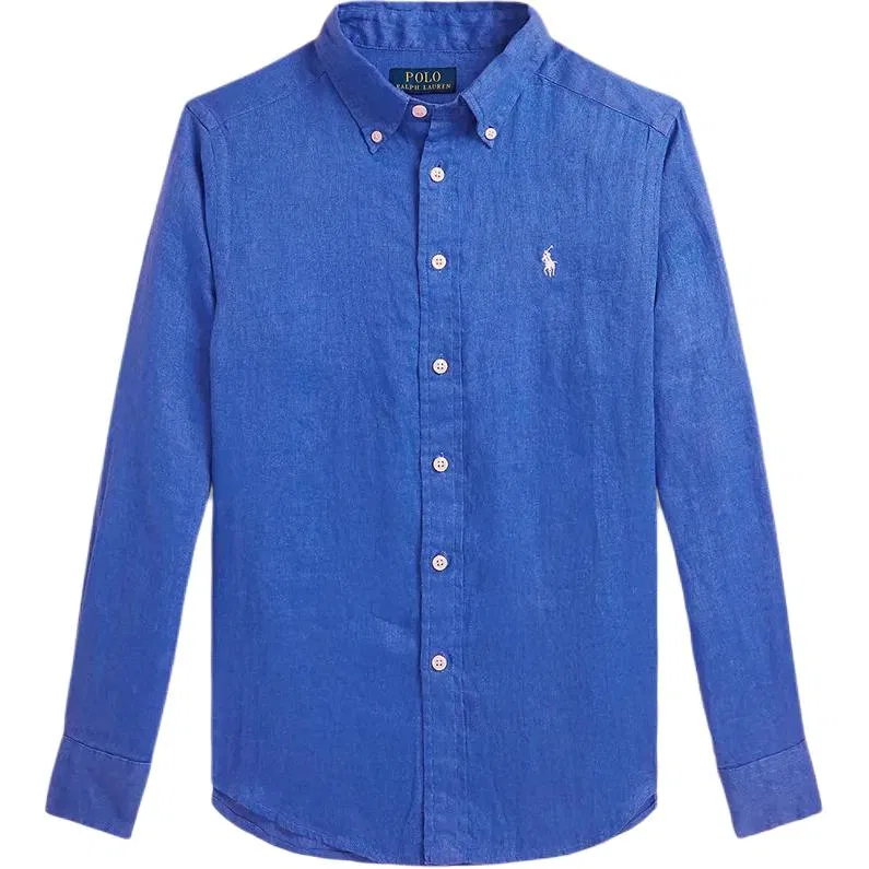 Детская рубашка Polo Ralph Lauren синяя