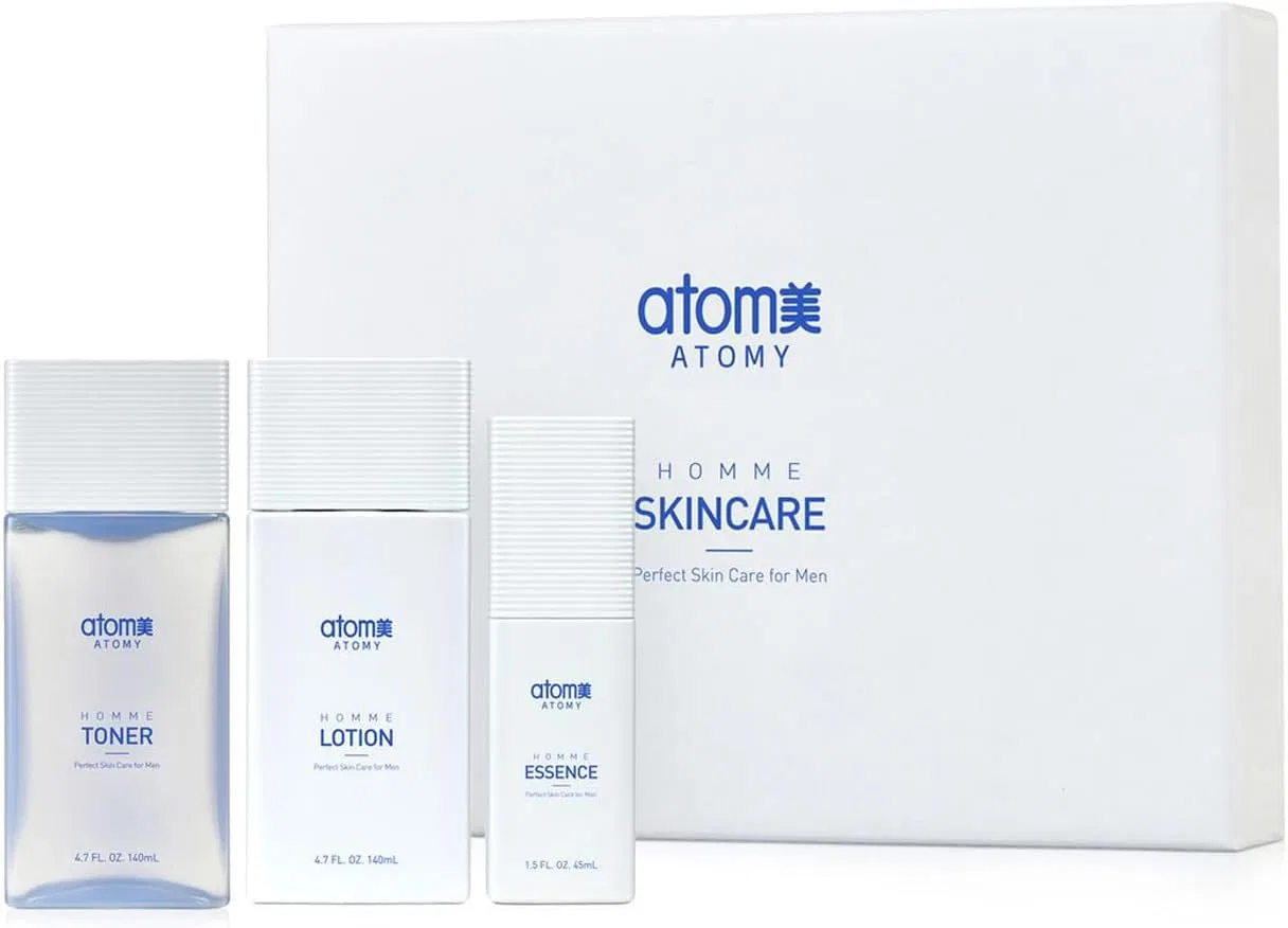 Набор для ухода за кожей Atomy Homme Skin Care 3 Types: тоник 140 мл, эссенция 45 мл, лосьон 140 мл