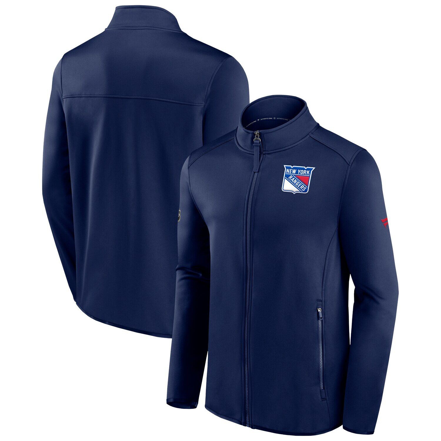 

Мужская фирменная темно-синяя флисовая куртка с молнией во всю длину New York Rangers Authentic Pro Rink Fanatics, Синий, Мужская фирменная темно-синяя флисовая куртка с молнией во всю длину New York Rangers Authentic Pro Rink Fanatics