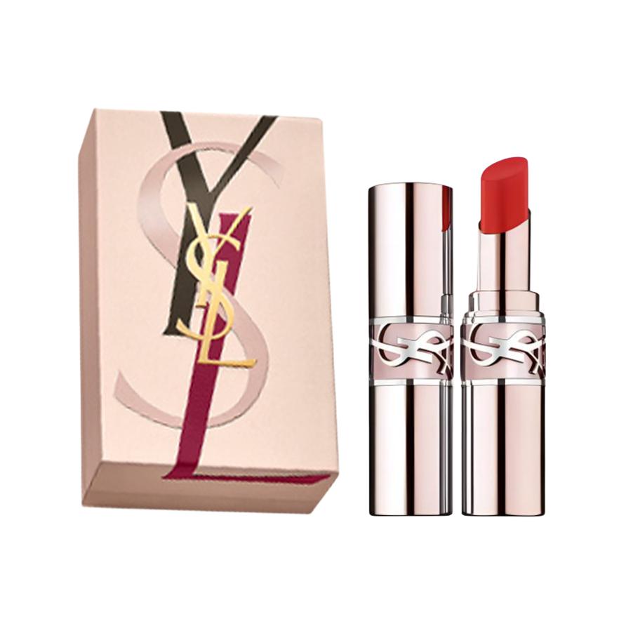 

SAINT LAURENT Розовая помада-бальзам tube box limited edition с зеркальным финишем, увлажняющая и питательная, 3.1г