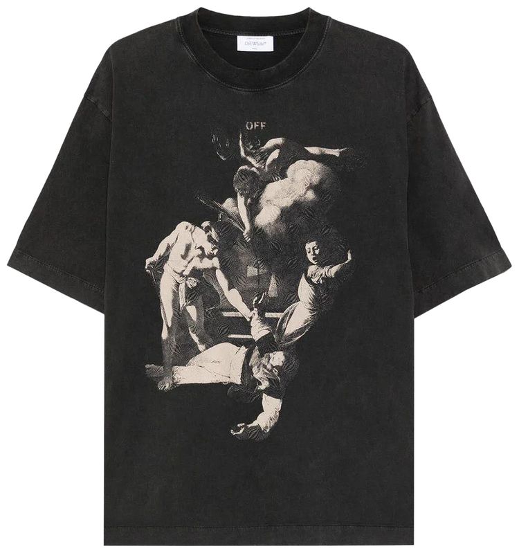 

Футболка Off-White Martyrdom Slim Short-Sleeve Tee 'Vintage Black', черный
