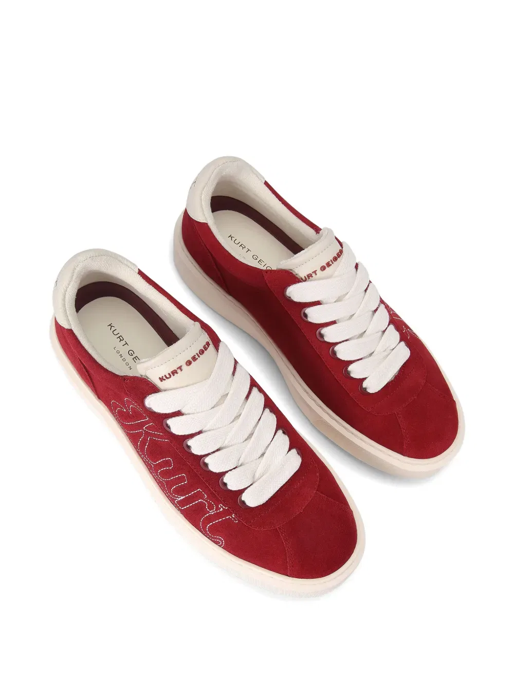 Ретро-кроссовки Albion с вышитым логотипом Kurt Geiger London, красный — фото 2