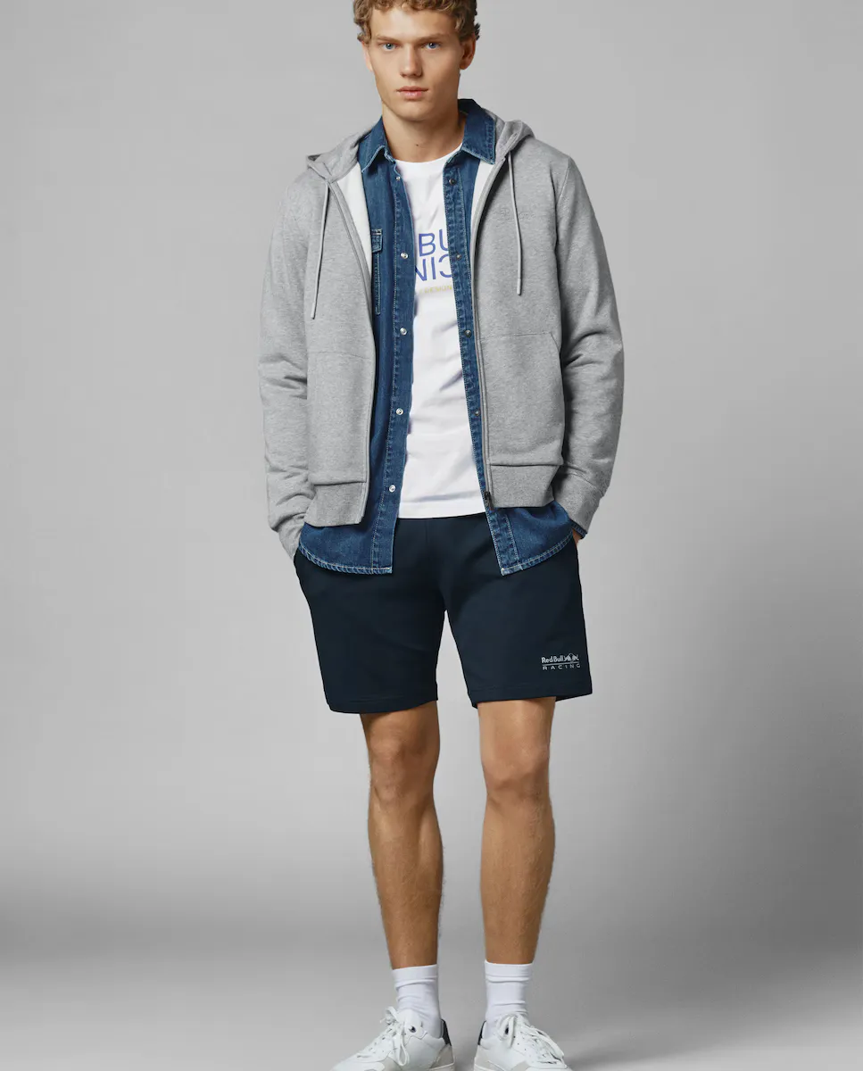 

Однотонные мужские шорты-бермуды с регулируемой талией Pepe Jeans, темно-синий
