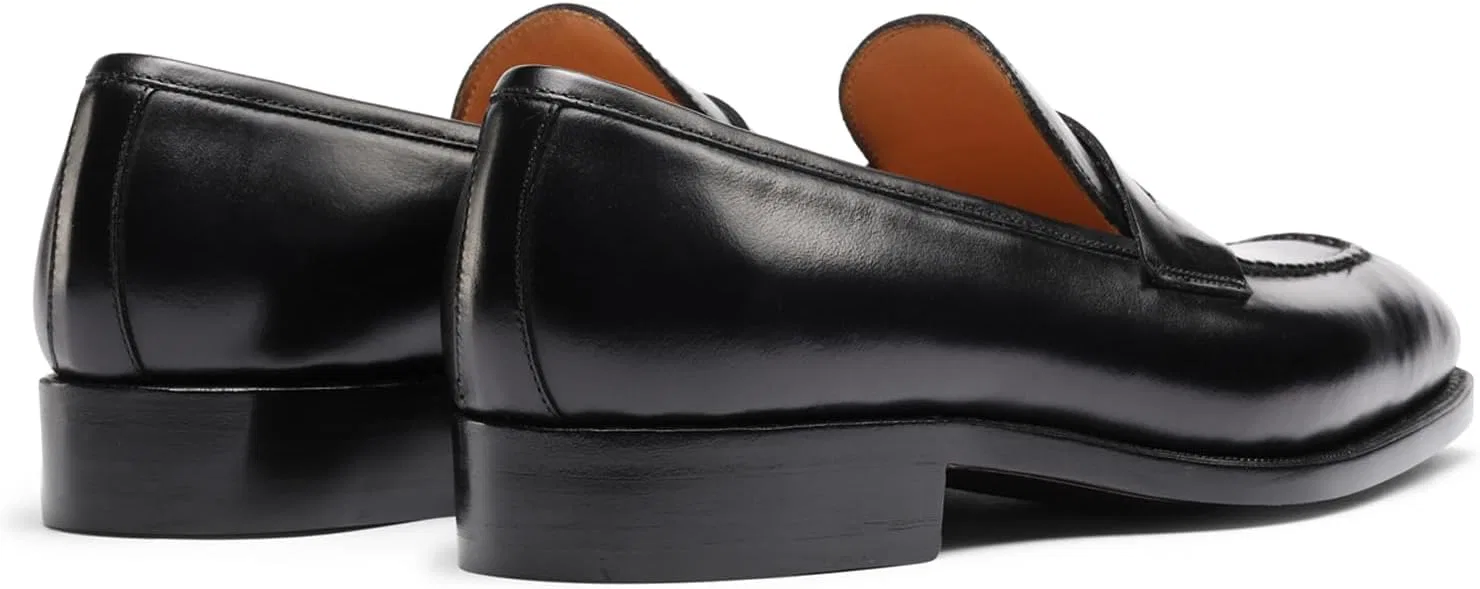 Лоферы из телячьей кожи, Loafers for Men, Black FIAVOM — фото 4