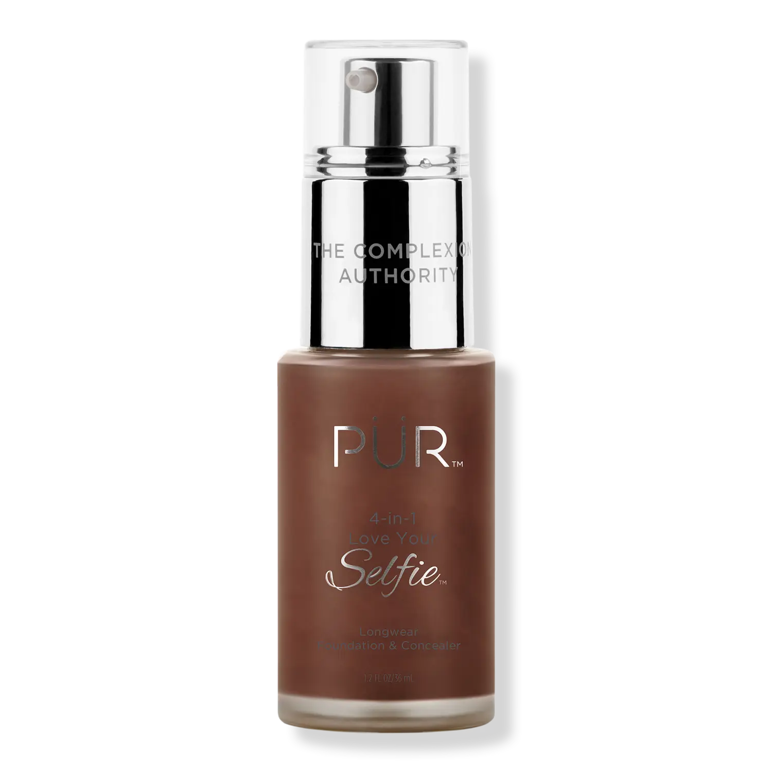 

Тональный крем и консилер 4-в-1 Love Your Selfie Longwear Foundation & Concealer PÜR, DPP4 Coffee (deep brown with pink undertones)