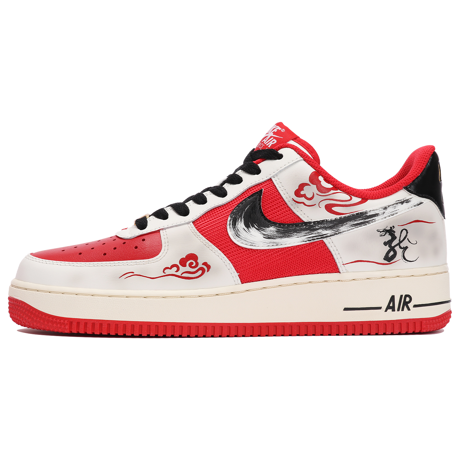 

Кроссовки для скейтбординга Nike Air Force 1 Low унисекс, Red/ White/ And Black