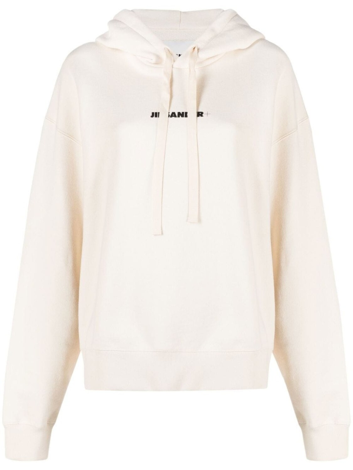 

Jil Sander худи с кулиской и логотипом, нейтральный цвет