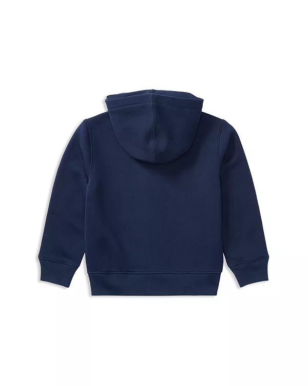 Детская флисовая толстовка на молнии для малышей Ralph Lauren, синий — фото 2