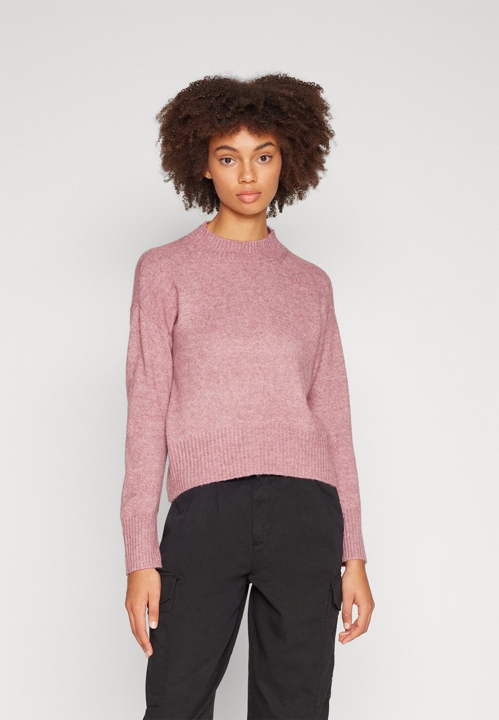 

Свитшот JDY JDY BRAVE LIFE O'NECK CURVED PULL, цвет nostalgia rose