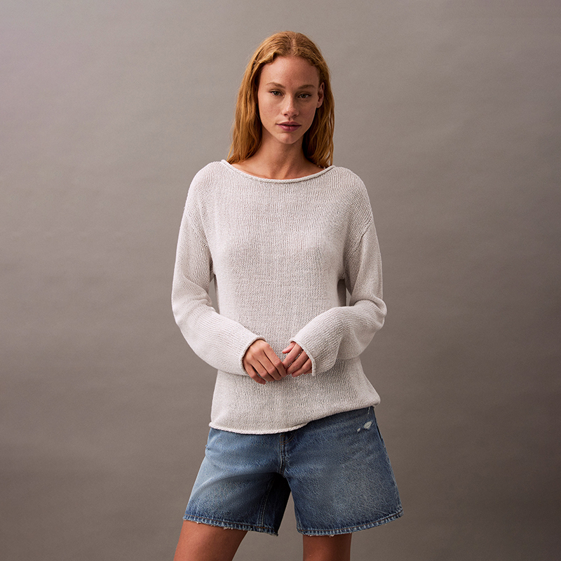 Топ Women's FPU Fuzzy Mist Gray Calvin Klein, серый — фото 4