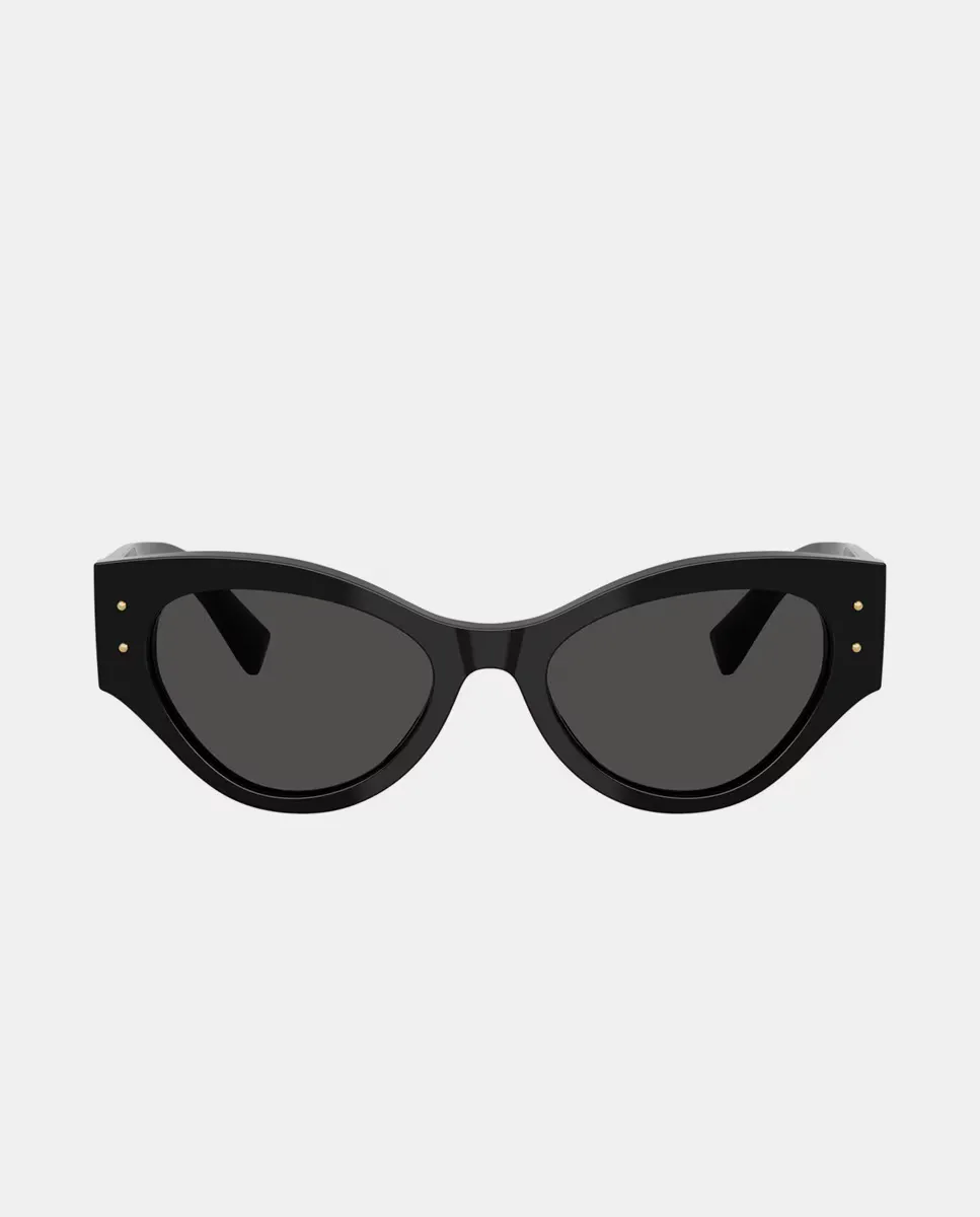 

Женские солнцезащитные очки-бабочки из ацетата серого цвета Dolce & Gabbana, черный