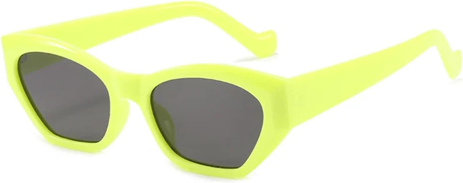 

Солнцезащитные очки с защитой от УФ-излучения UV400 | Маленькие светло-зеленые «кошачий глаз» | Для женщин и мужчин, для занятий спортом на открытом воздухе и вождения DSVIGF, Green