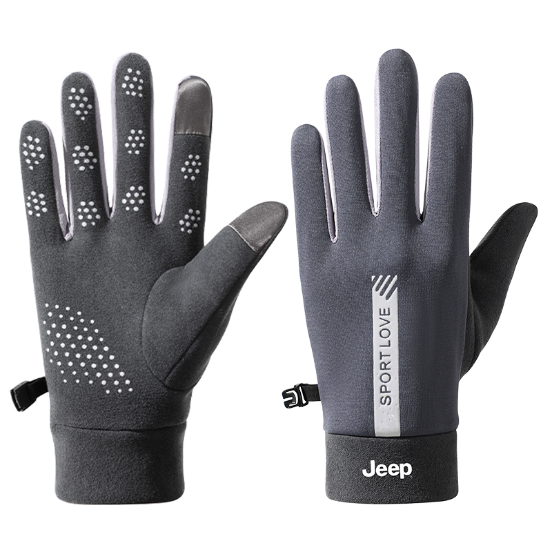 

Утепленные перчатки Unisex Jeep, [men's]темно-серый