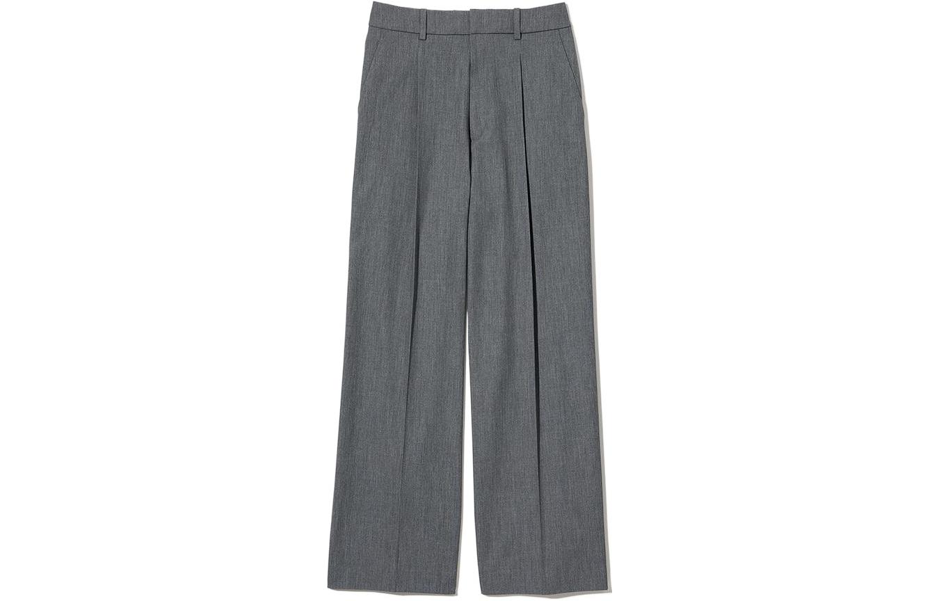 

Повседневные брюки женские, свинцово-серые UNIQLO, Lead Gray