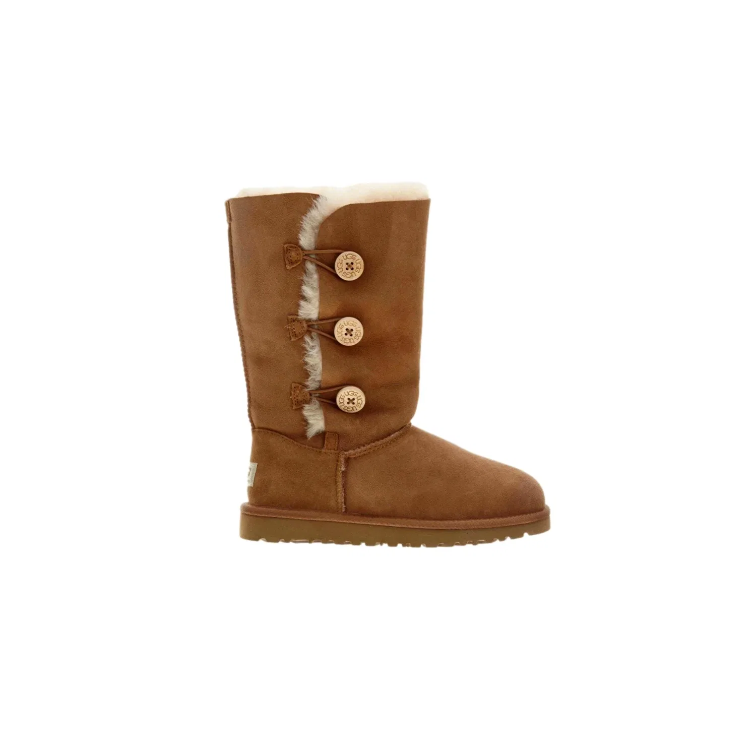 UGG Bailey Button Triplet Chestnut 1962K-CHE Начальная школа, коричневый