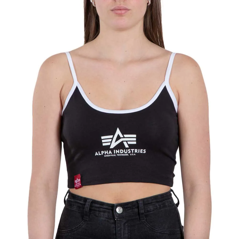 

Футболка Alpha Industries Basic ML Cropped, черный