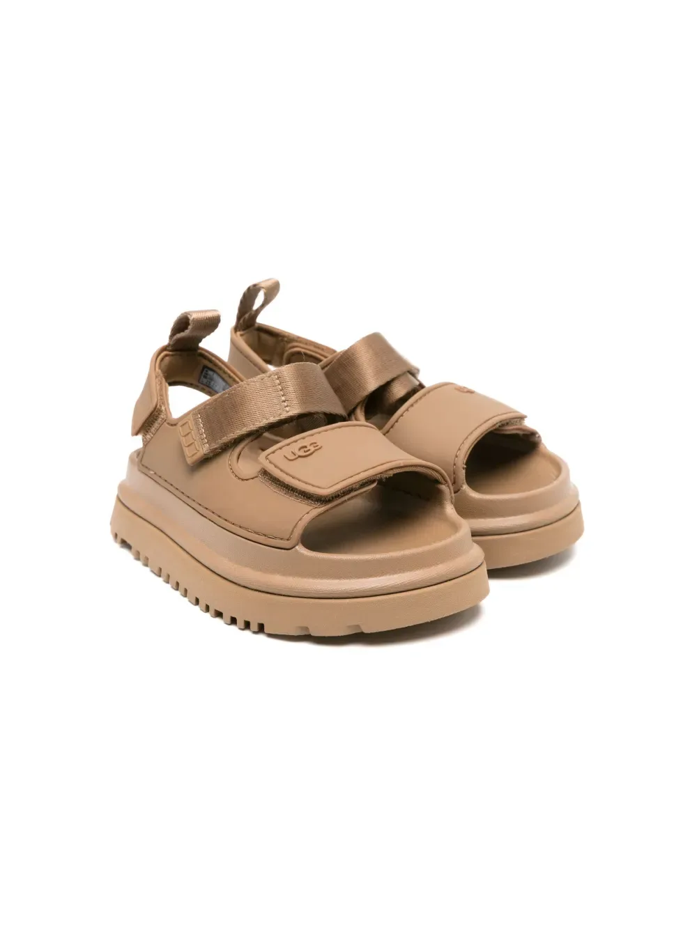 Сандалии GoldenGlow на липучках UGG Kids, коричневый