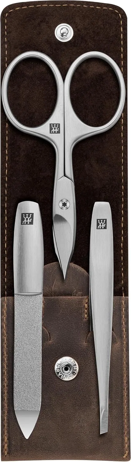 Набор для маникюра Zwilling из 3 предметов в кожаном чехле Zwilling