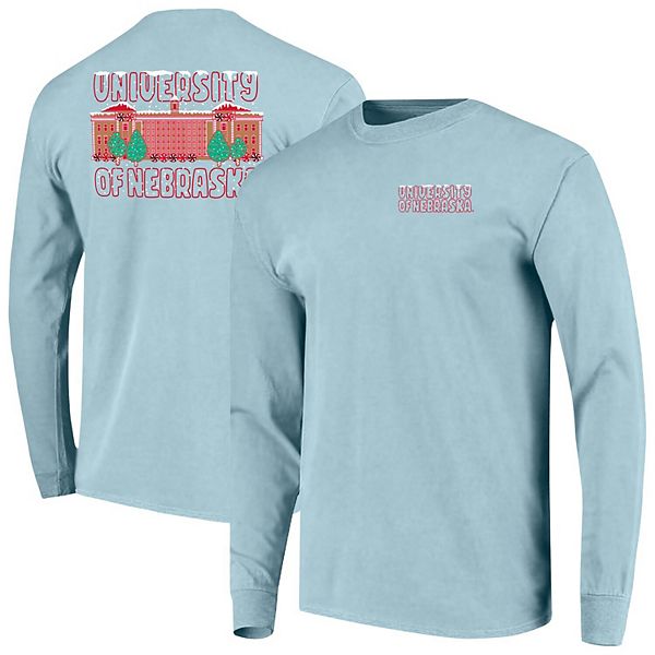 

Мужская светло-голубая футболка Nebraska Huskers Frosted Dreams Comfort Colors с длинным рукавом Image One