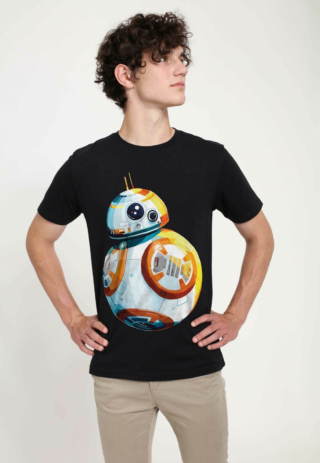 

футболка с принтом Star Wars: Episode 7 Multi Bb8 Unisex Henry Tiger