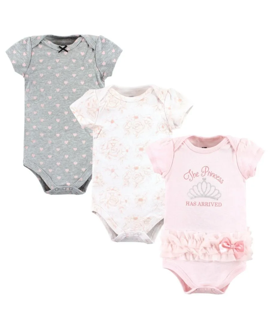 Комплект из 3 хлопковых боди Hudson Baby, Princess Arrived Tutu