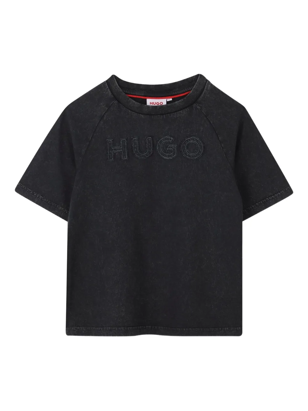 

Футболка с нашивкой-логотипом HUGO KIDS, черный