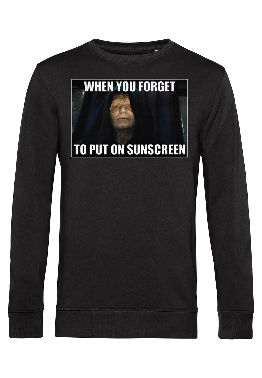 

Толстовка STAR WARS: CLASSIC FORGET TO PUT ON SUNSCREEN Star Wars, черный