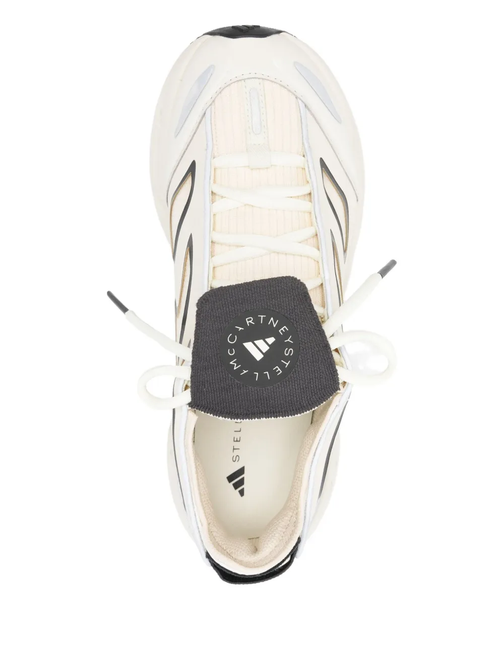 Кроссовки Adistar на платформе с пламенным принтом adidas by Stella McCartney, нейтральный — фото 4