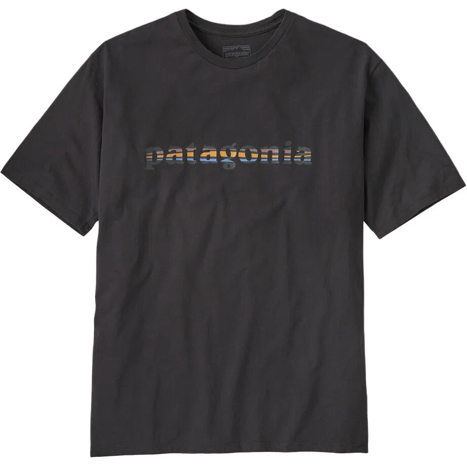 Футболка повседневная Patagonia Organic T-Shirt оранжевая — фото 3