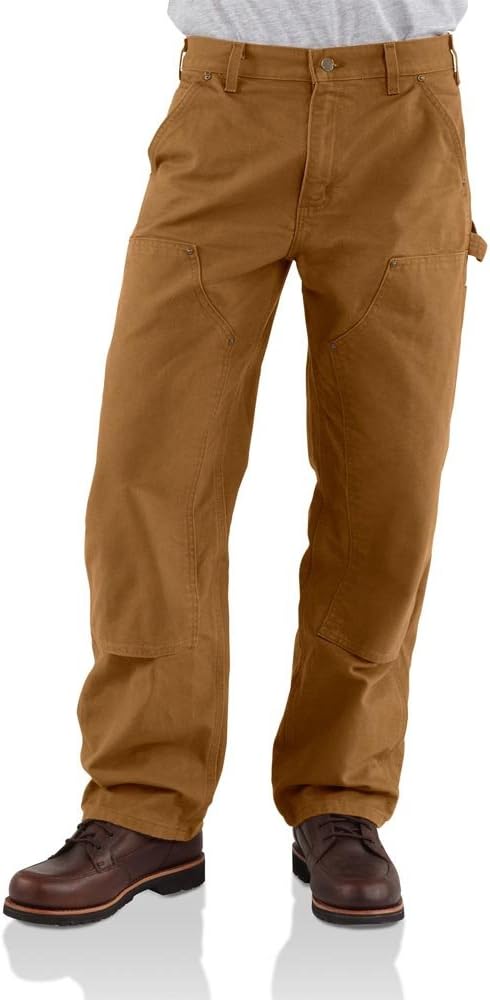

Carhartt мужские рабочие брюки Loose Fit из постиранной утиной ткани с двойной защитой спереди, Carhartt Brown