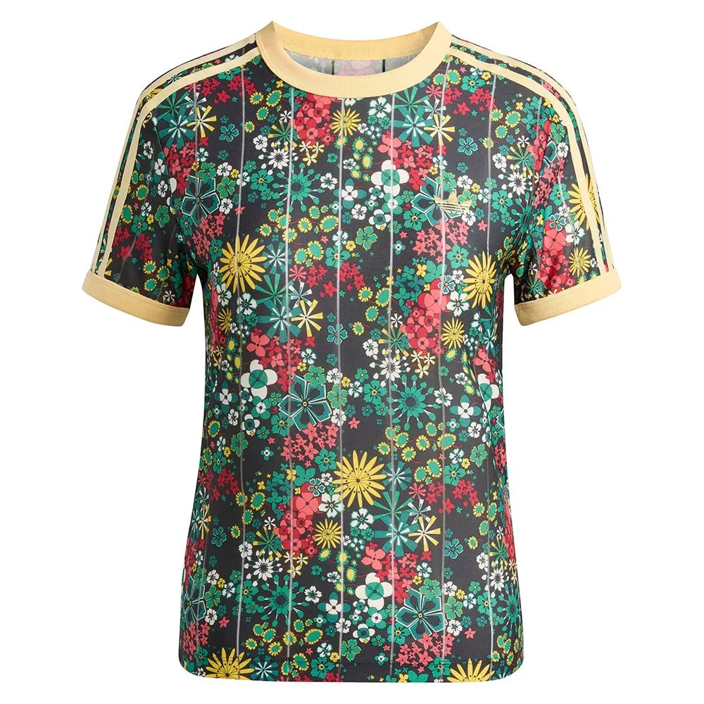 Футболка с коротким рукавом adidas Originals X Liberty London с тремя полосками, черный — фото 3